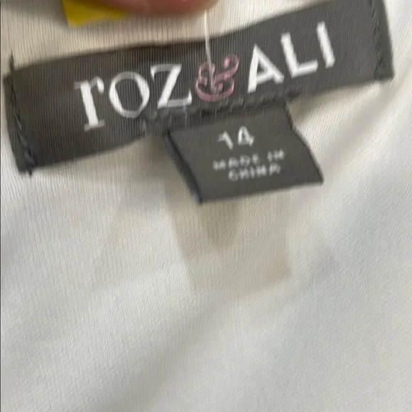 Roz & Ali White and Blue Sheath Mini Dress - Picture 4 of 4